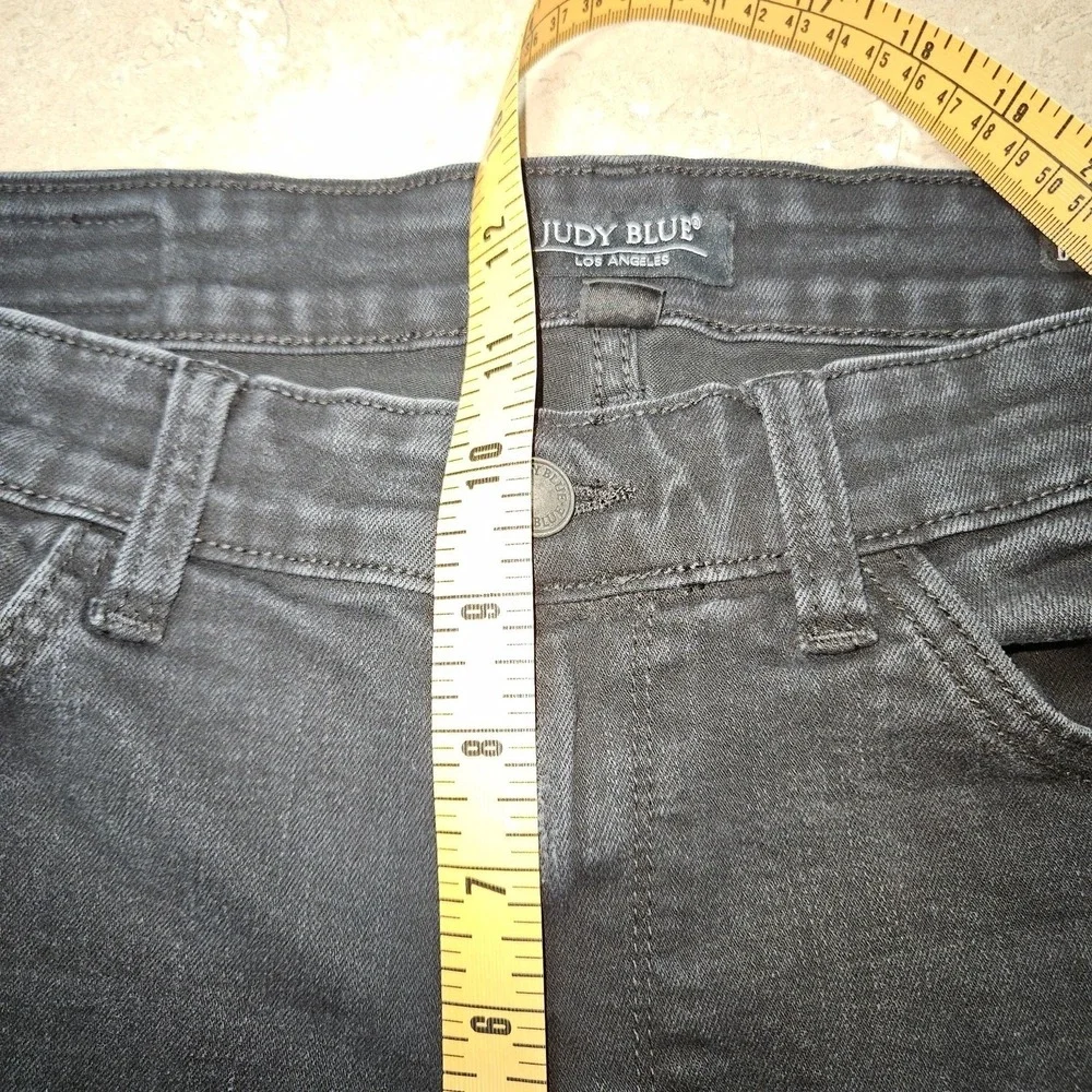 Judy Blue Jeans Womens‎ 16W Black Boyfriend Fit Distressed Plus Normcore Preppy